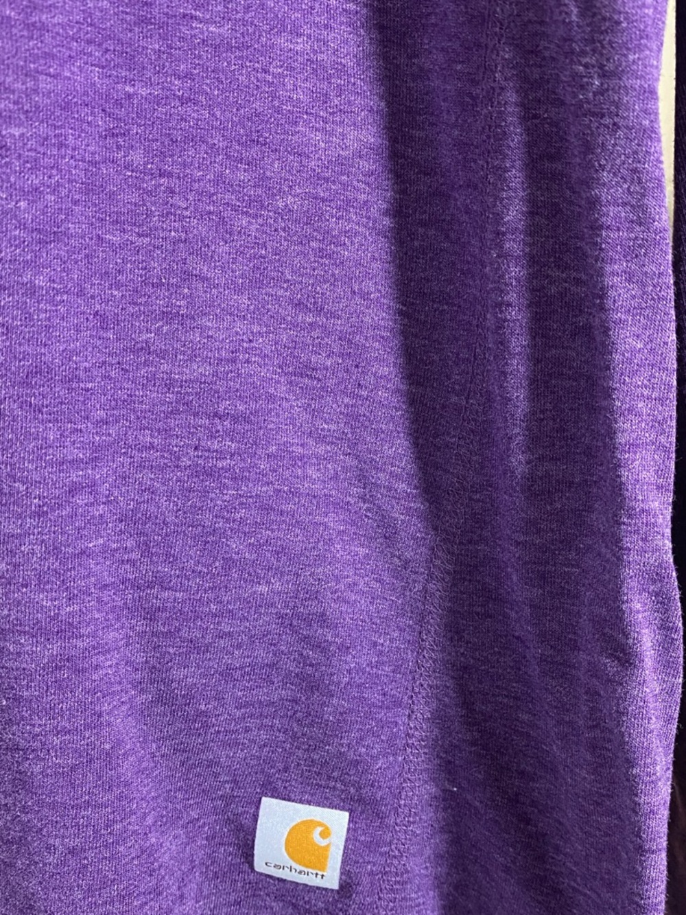 Carhartt Force Purple Quarter Zip Pullover Long Sleeve Athletic Top Size L 12/14 - Picture 5 of 12